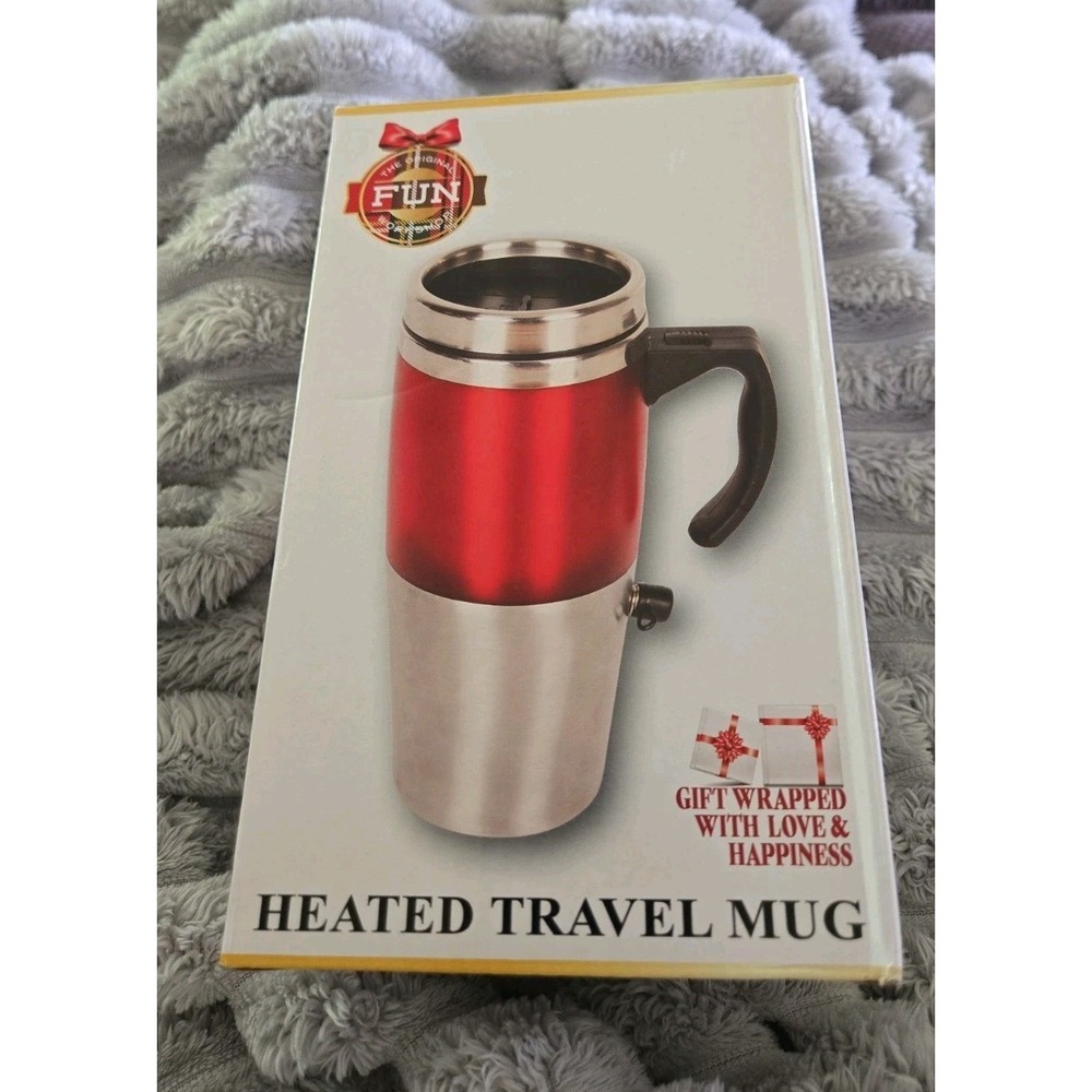 Samsonico HEATED Travel Mug-NEW IN BOX-Easy to use